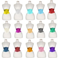 Women's Underbust Satin Heavy Duty Steel Boned Waist Training Shapewear Corsets