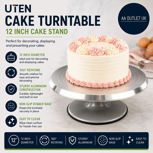 Uten cake turntable 12in - cake,