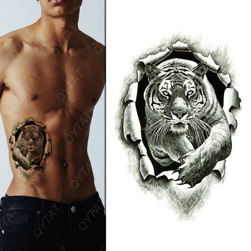Temporary tattoo tiger claw - temporary,