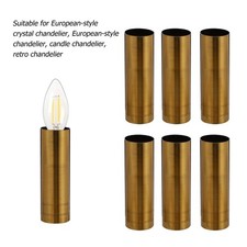  6 Pcs Chandelier Cutting Arm Candle Light Cover Lamp Candle Sleeves