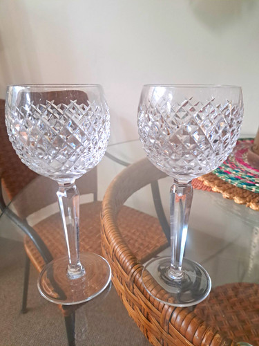 Pair vintage waterford - waterford, crystal