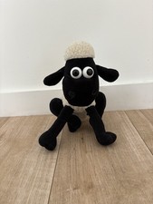 Vintage Wallace & Grommit Shaun The Sheep Pink Cross Soft Toy 10" Born To Play 