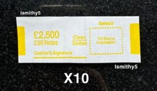 10 x £50 POLYMER NOTES UK