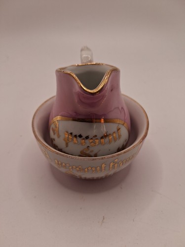 Lustre ware jug - &, bowl