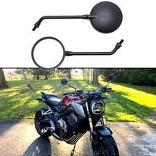 Pair Stainless Motorcycle Rear View Side Mirror 10mm/8mm For Honda CBR 650 125R
