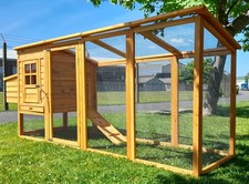 LARGE CHICKEN COOP RUN HEN HOUSE POULTRY ARK HOME NEST BOX COUP COOPS 3000WX 