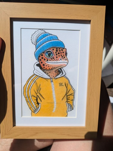 Own made leopard gecko - leopard,