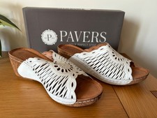 Pavers  White Mule Sandals -
