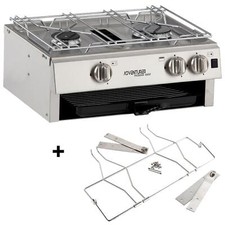 TASMAN 4500 HOB & GRILL WITH GIMBAL BOAT MARINE CANAL COOKER TOP SPARK IGNITION