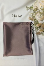 Satin Mauve Elastic Half