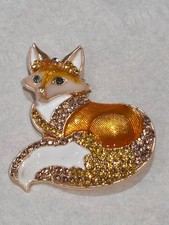 Gorgeous Amber Fox Diamante