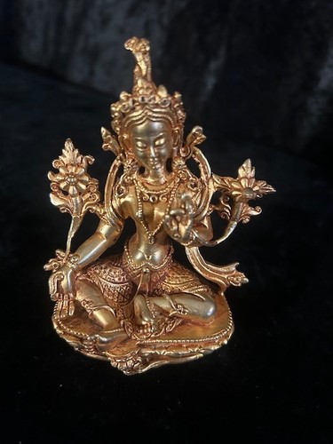 Green tara statue cm - green, 10