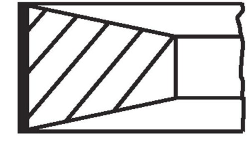 Piston ring kit mahle - piston, fits