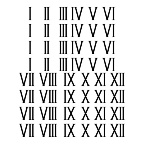 Roman numeral date - date, decals