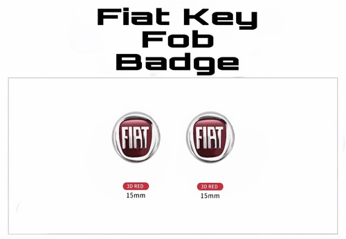 Fiat key fob badge 15mm - key,