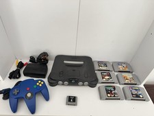 Nintendo 64 Console, All Wires, Controller, Memory Card & 6 Games Bundle - N64
