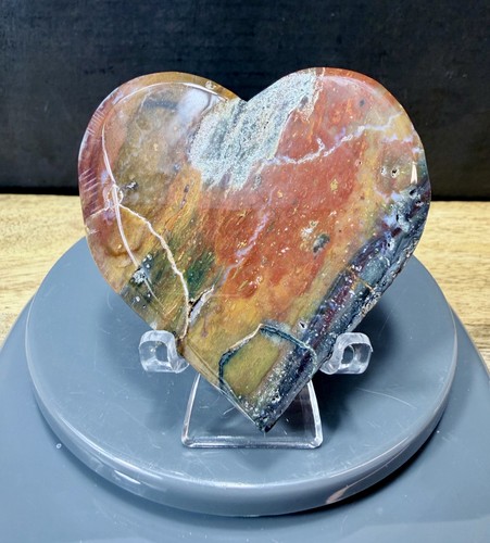 Crystal ocean jasper heart - crystal,