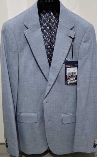 Harry brown light blue - brown, wool