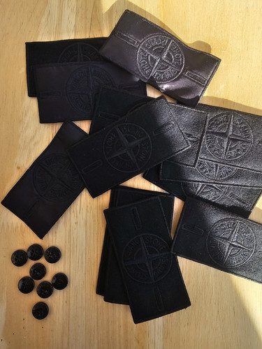 Stone island black - island, badge