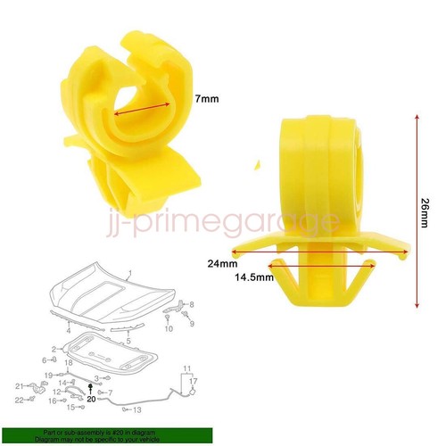 2pcs stay clips - clips, vauxhall