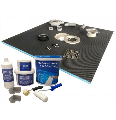 Wet room shower tray kit - tray, kit,