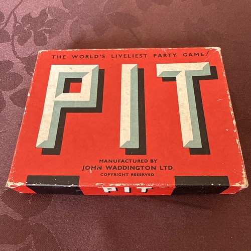 Vintage pit card game - card, by