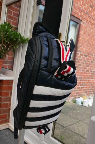 Thom browne padded navy bar - browne,