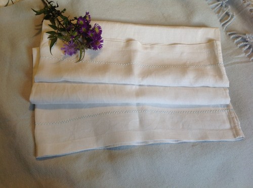 Vintage french linen flax lrg - linen,