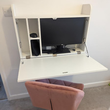 Wall mounted computer desk - wall,