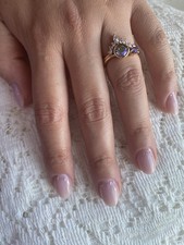 Unique Alexandrite Moon & Star Ring Approximate Size 8