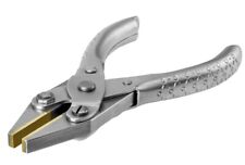 PARALLEL ACTION BRASS FLAT NOSE JAWS PLIERS WATCH OPTICAL BEADING JEWELLERY 14cm