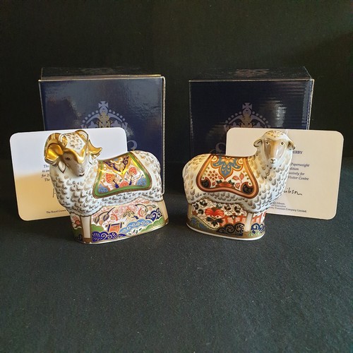 Royal crown derby paperweights - crown,