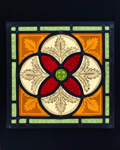 Stained glass window panel - glass,
