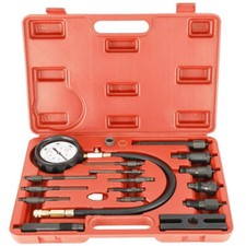 Diesel Engine Compression Tester Injector Glowplug Fuel Cylinder Pressure Kit