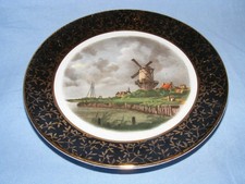 Vintage Liverpool Road Pottery Plate Featuring A Windmill 15 cm Stoke On Trent