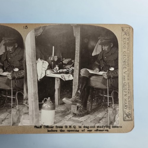 Ww1 military stereoview c1916 - ww1,