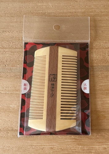 Japanese boxwood hair comb - japanese,