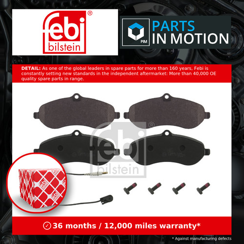 Brake pads set fits fiat - pads, scudo