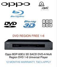 Oppo BDP-93 EU 3D 5.1 SACD DVD-A Multi Region DVD 1-6 Blu-ray Universal Player