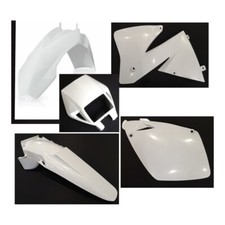 Kit Plastica Bianco Compatibile Con Ktm Exc 2000 2002 Mx Sx Enduro Carenatura
