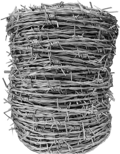 100m galvanised barbed - galvanised, wire
