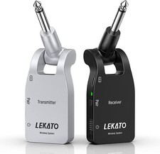 LEKATO Upgraded Guitar Wireless System Wireless Guitar Transmitter and Receiver