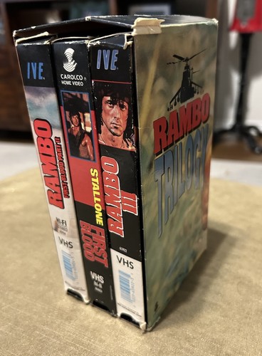 Rambo trilogy vhs box - vhs,
