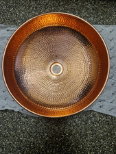 From The Anvil 47197 Hammered Copper Round Sink