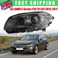 For BMW 5 Series F10 F11 LCI Bi Xenon HELLA Headlight  Passenger Side 2013-2017
