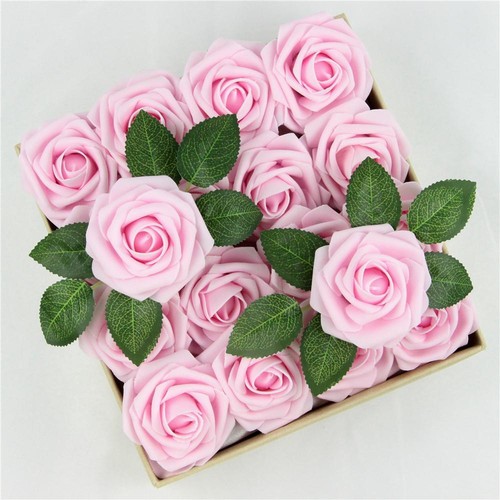 50x foam roses artificial fake - 50x,