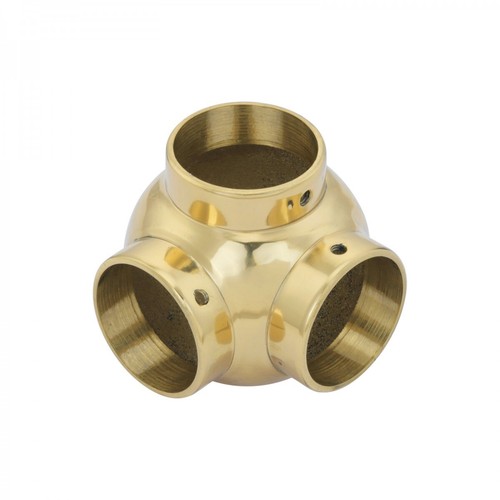 Brass ball side outlet - side,