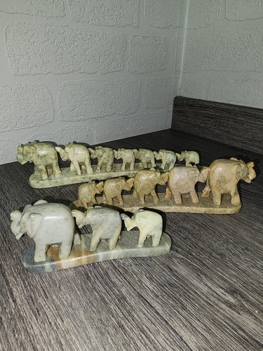 Hand carved soapstone line - hand,