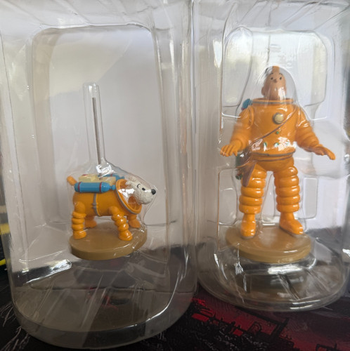 Tintin 12cm and snowy 9cm - snowy,