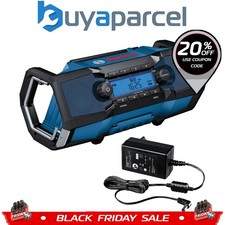 Bosch 18v GBP 18 V-2 C Bluetooth Radio Professional Jobsite Radio FM MP3 + Plug